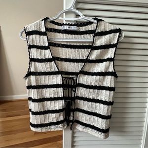 Mango strip knitted outerwear